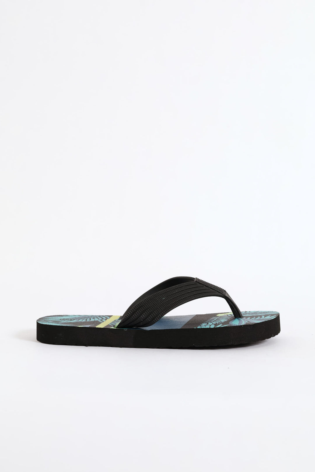Boys Tropical Thong Sandal - Teal