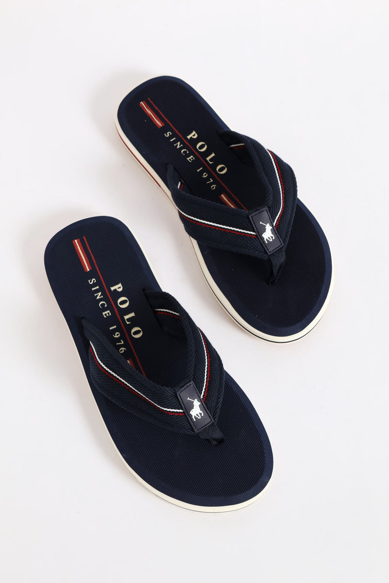 Heritage Wide Vamp Sandal - Navy