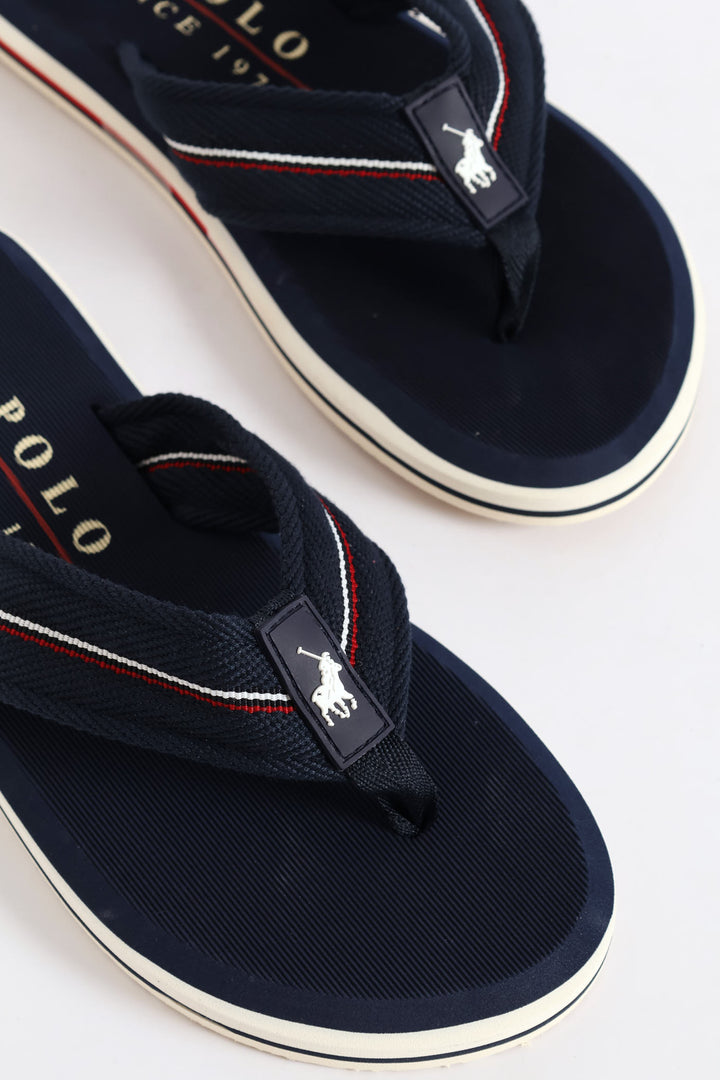 Heritage Wide Vamp Sandal - Navy