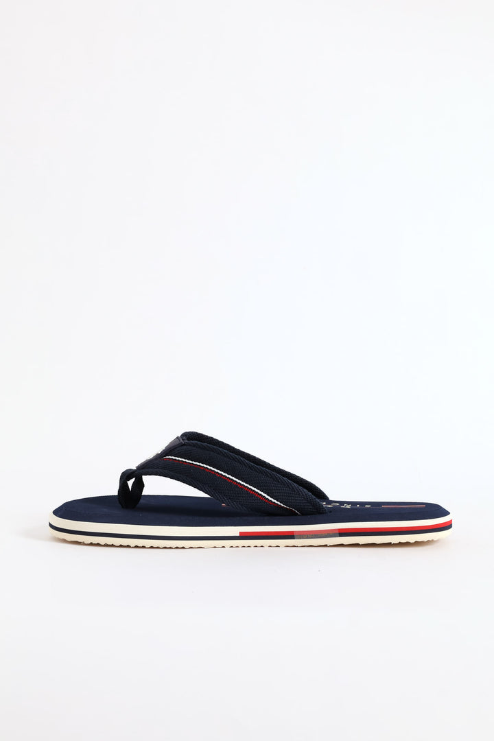 Heritage Wide Vamp Sandal - Navy