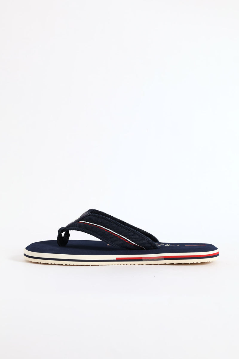 Heritage Wide Vamp Sandal - Navy
