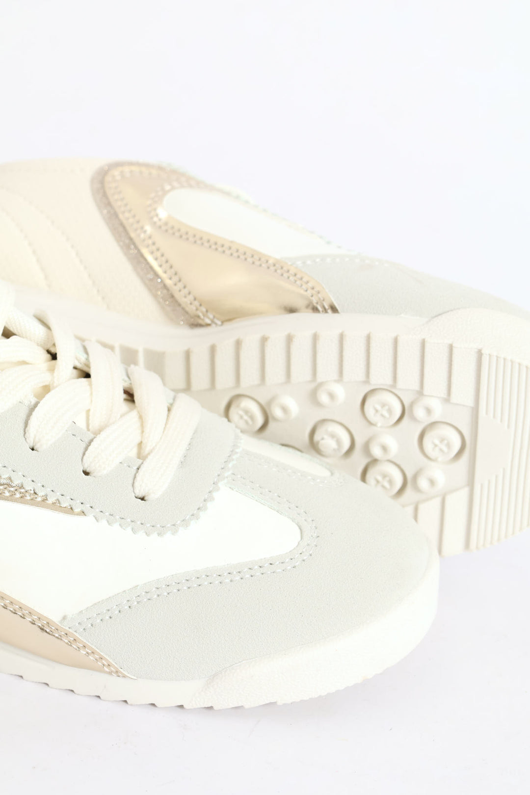 Girls Slimline Sneaker - Off White