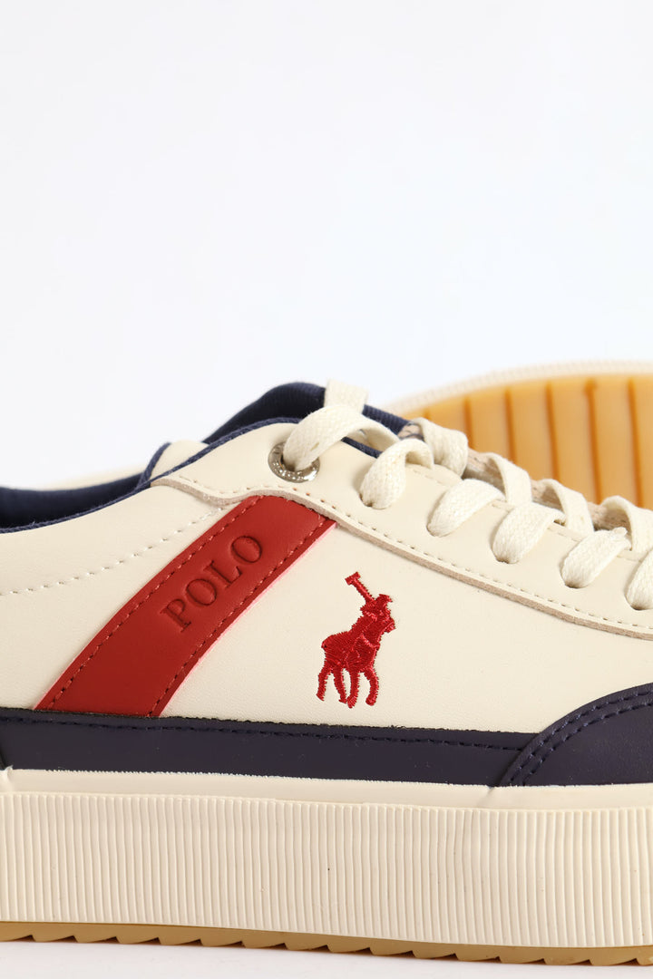 Colour Block Sneaker - White/Navy