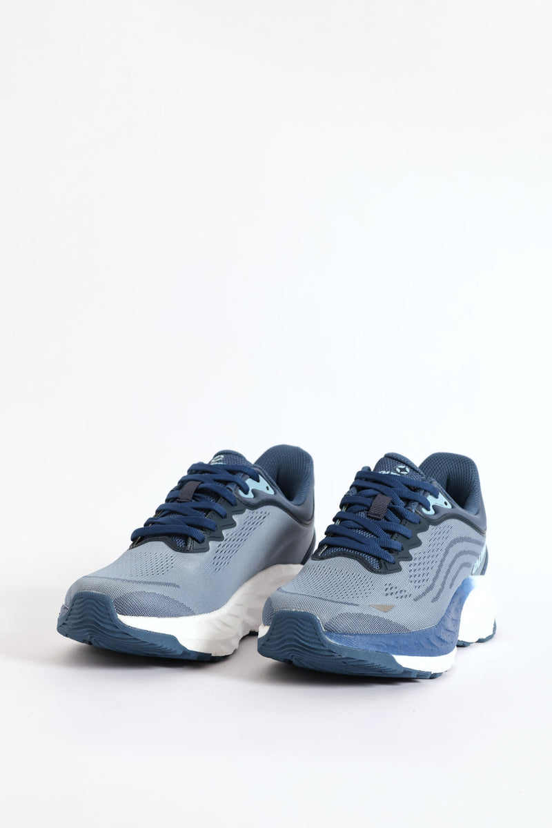 The Streak Lace Up Trainer - Blue