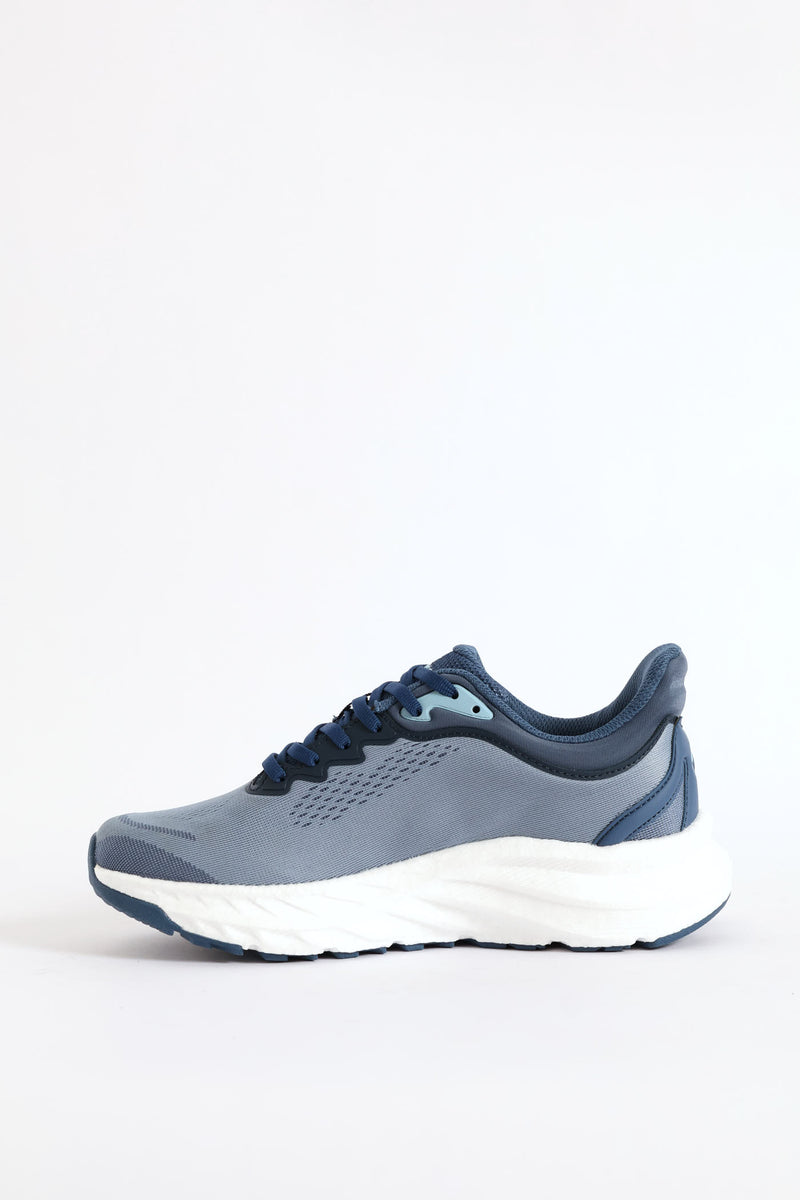 The Streak Lace Up Trainer - Blue