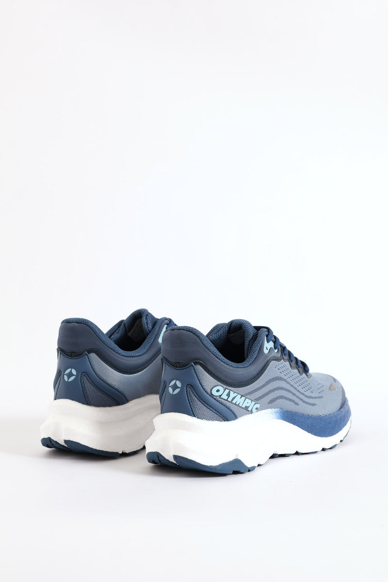 The Streak Lace Up Trainer - Blue