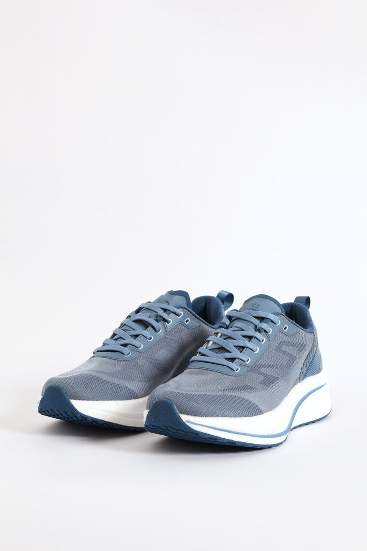 Challenger Lace Up Trainer - Grey/White
