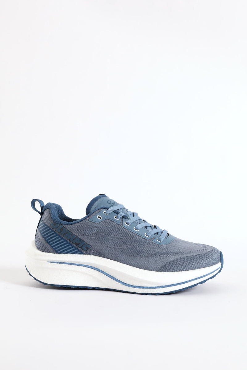 Challenger Lace Up Trainer - Grey/White