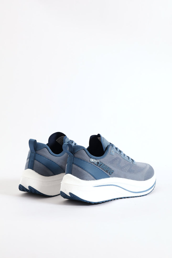 Challenger Lace Up Trainer - Grey/White