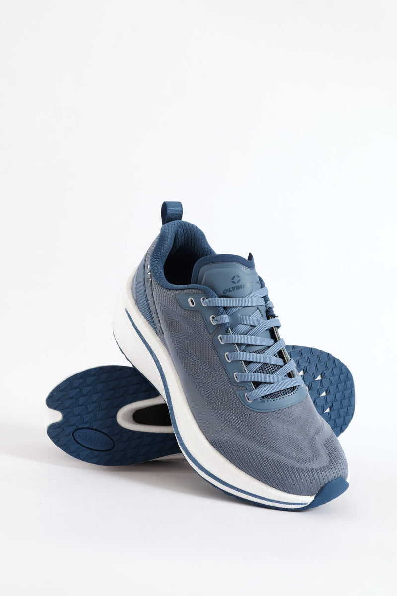 Challenger Lace Up Trainer - Grey/White