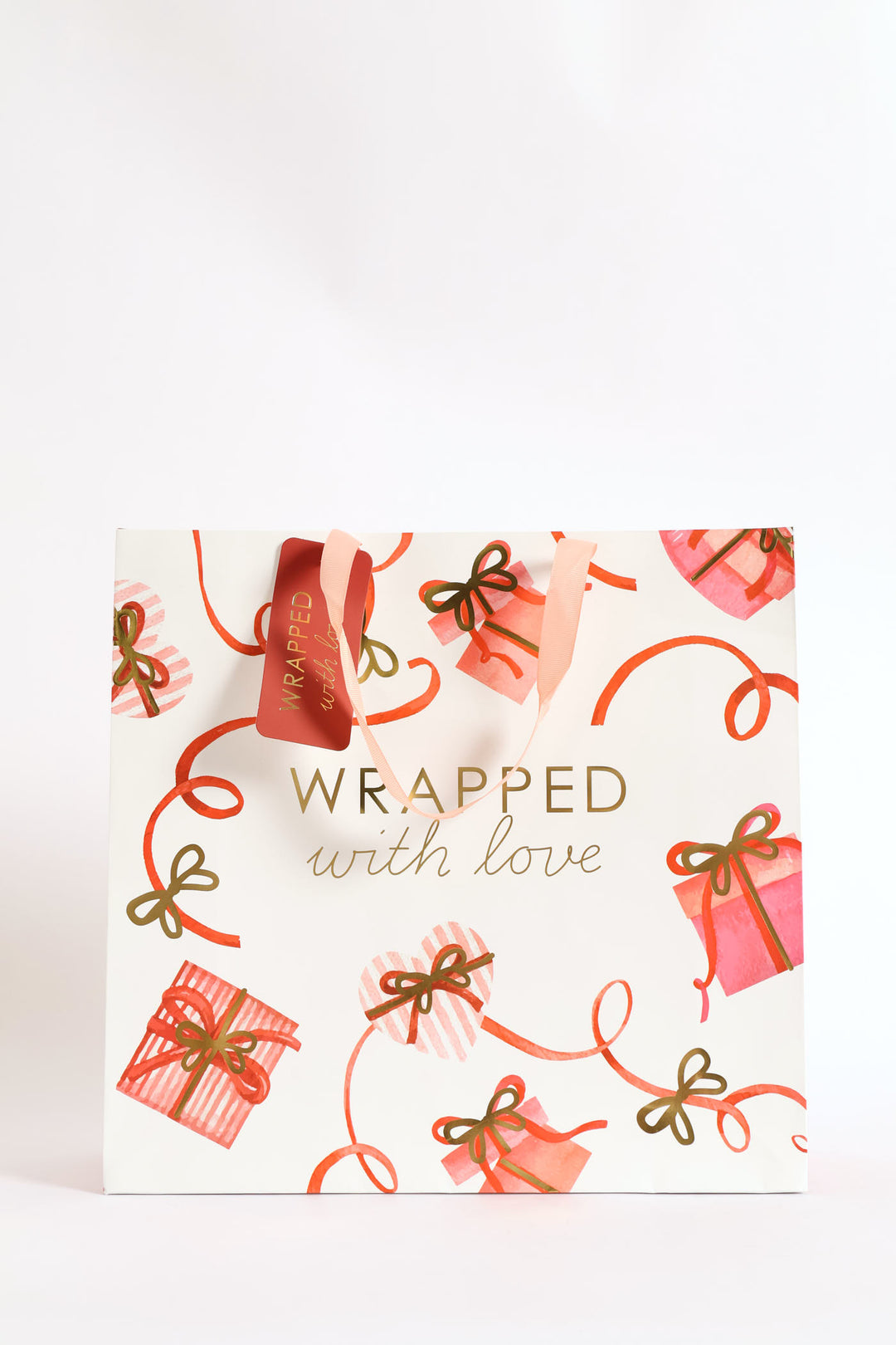 Wrapped With Love Gift Bag - Red