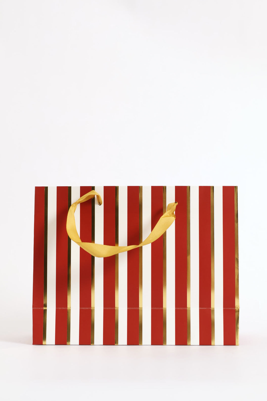 Foil Stripe Gift Bag - Red