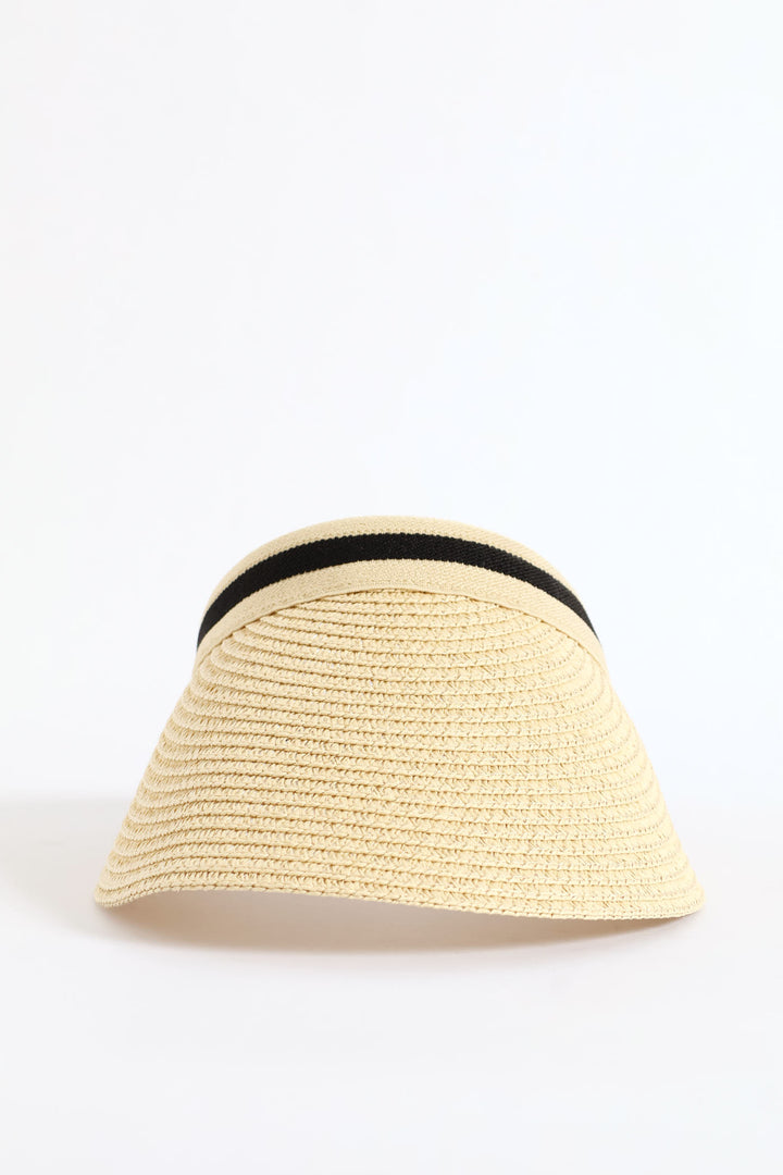 Straw Visor - Cream