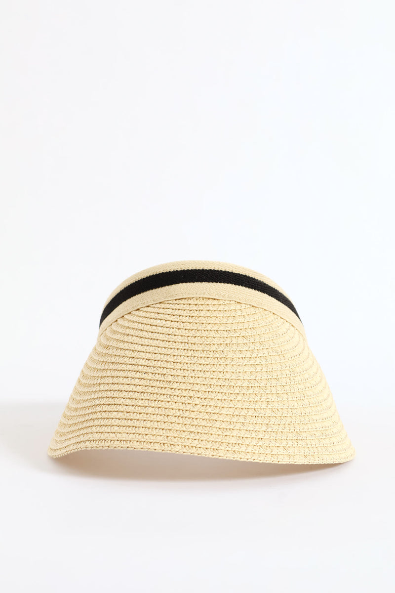 Straw Visor - Cream