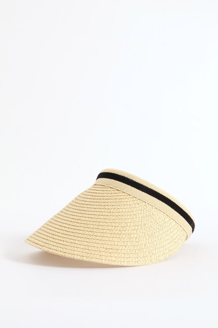 Straw Visor - Cream