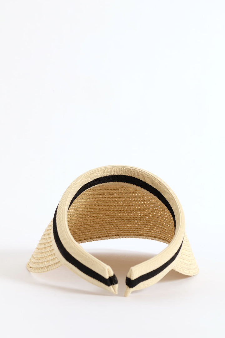 Straw Visor - Cream