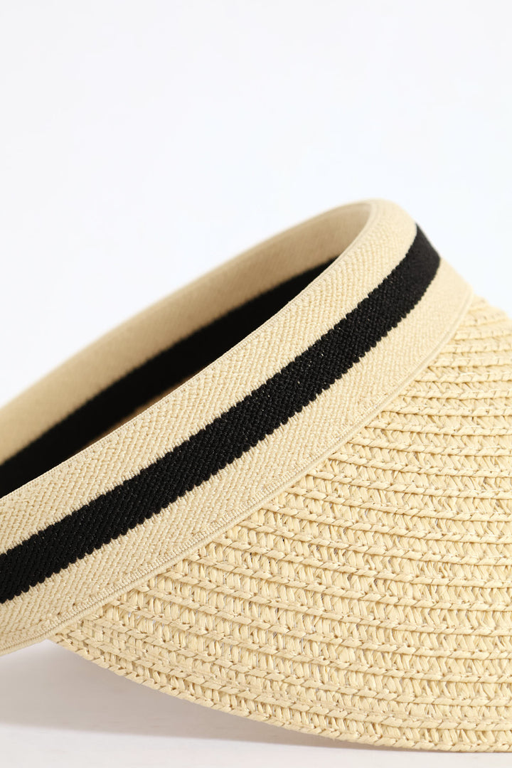 Straw Visor - Cream
