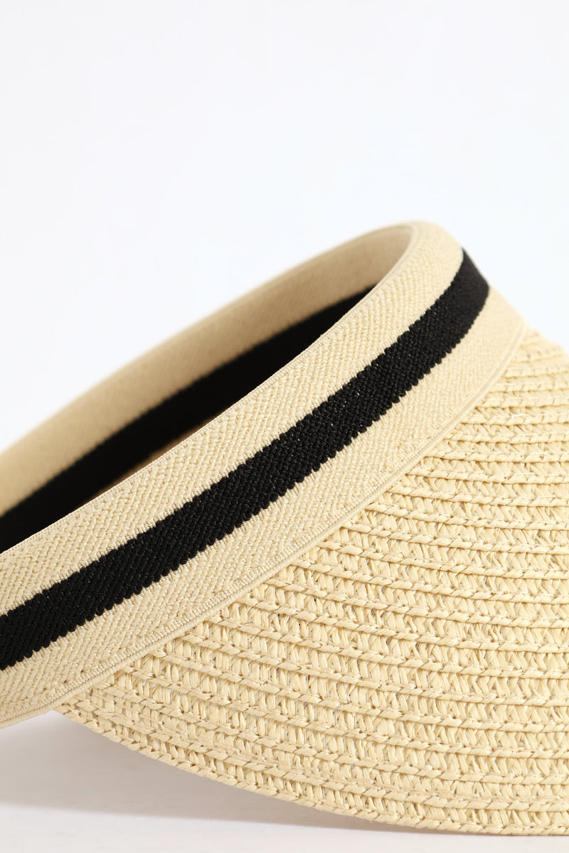 Straw Visor - Cream