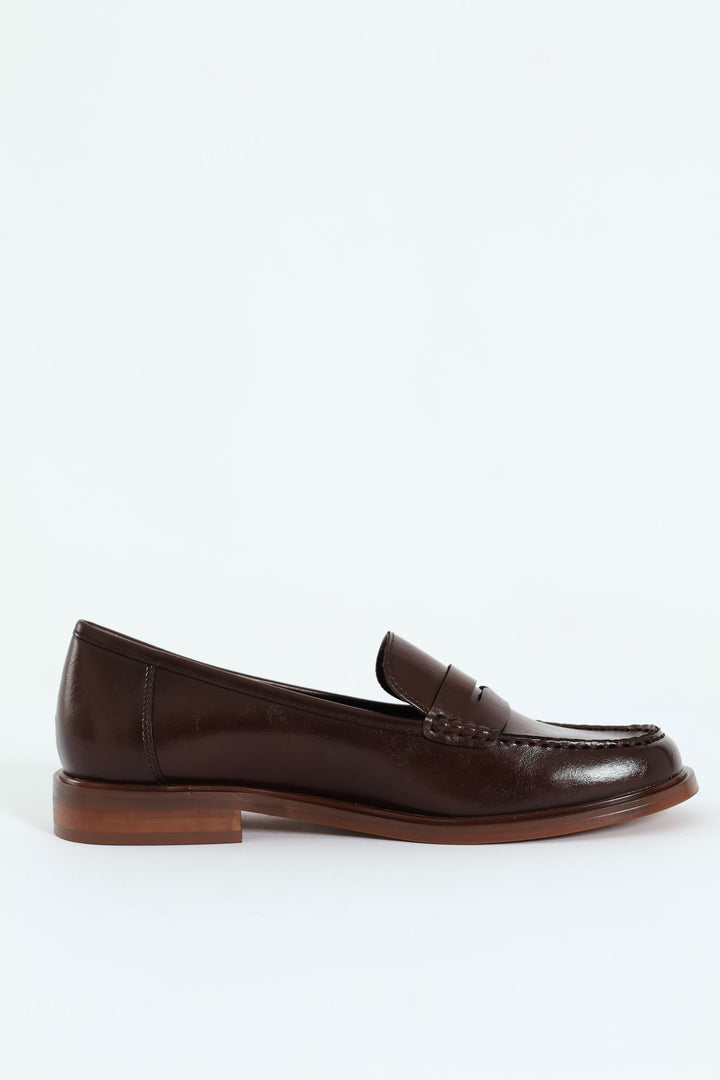 Sasko 1 Penny Moccasin Loafer - Chocolate