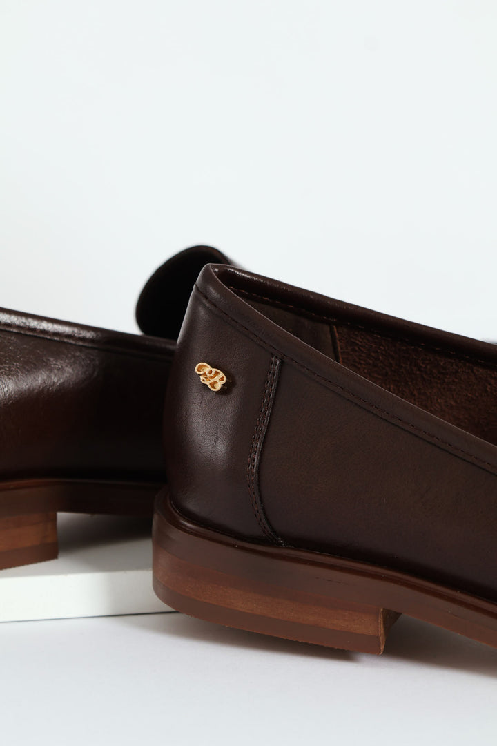 Sasko 1 Penny Moccasin Loafer - Chocolate
