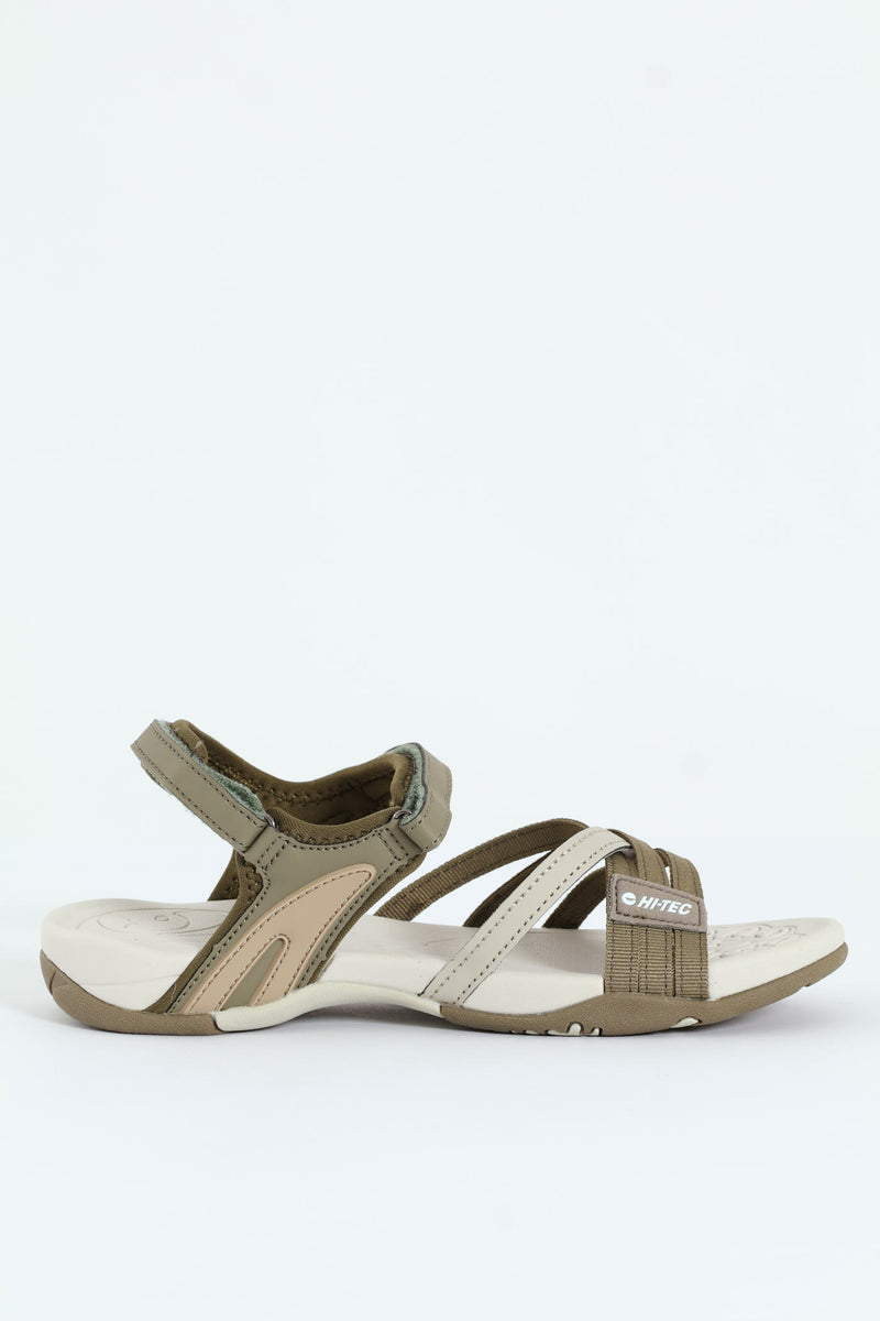 Savanna Multi Strap Sandal - Pewter