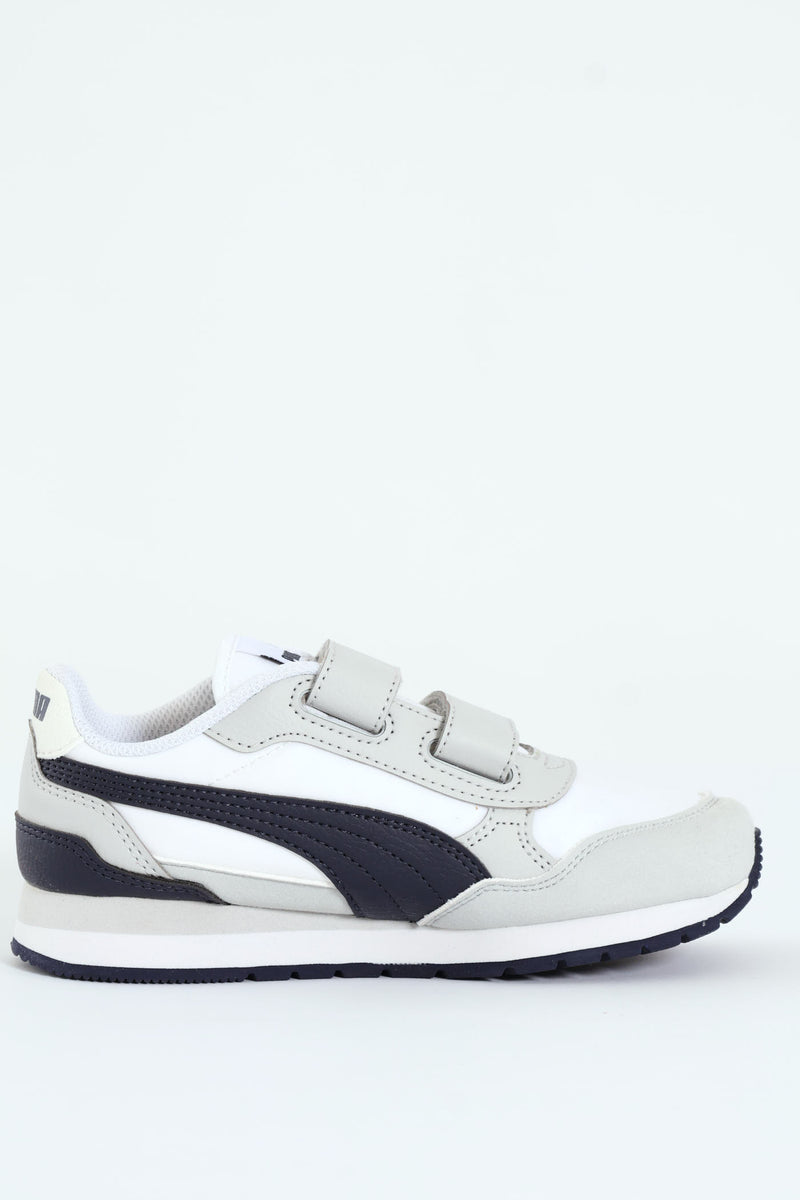 Pre-Boys Street Runner V4 Sneaker - Navy/Grey