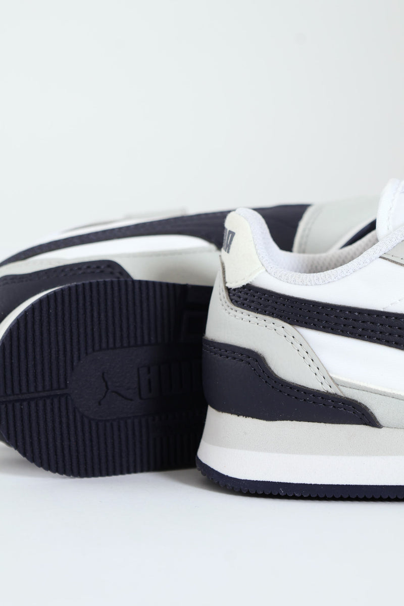 Pre-Boys Street Runner V4 Sneaker - Navy/Grey