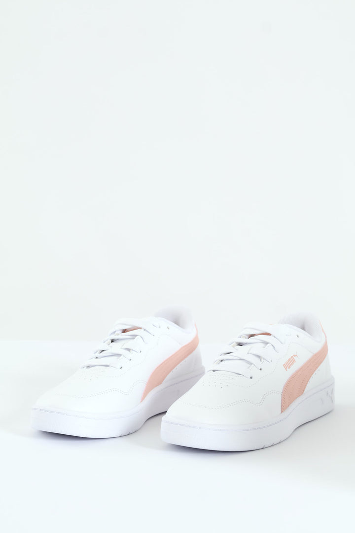 Court Lally Sneaker - White/Pink