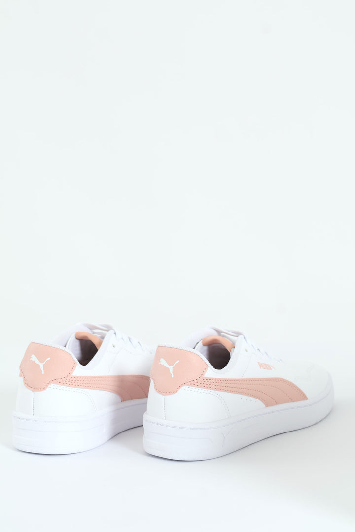 Court Lally Sneaker - White/Pink
