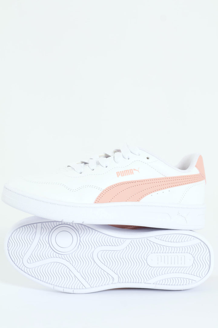 Court Lally Sneaker - White/Pink