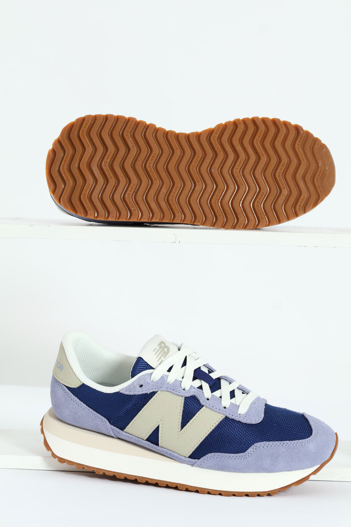 237 Foam Wedge Lace Up Sneaker - Blue