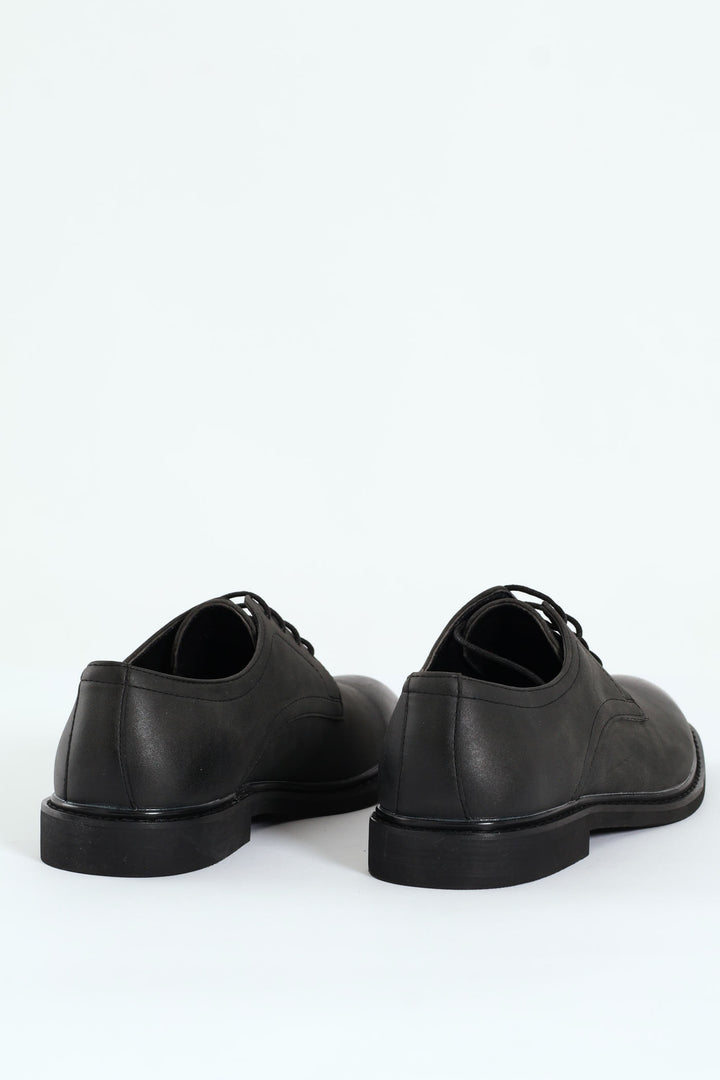 Smart Casual Lace Up Derby Shoe - Black