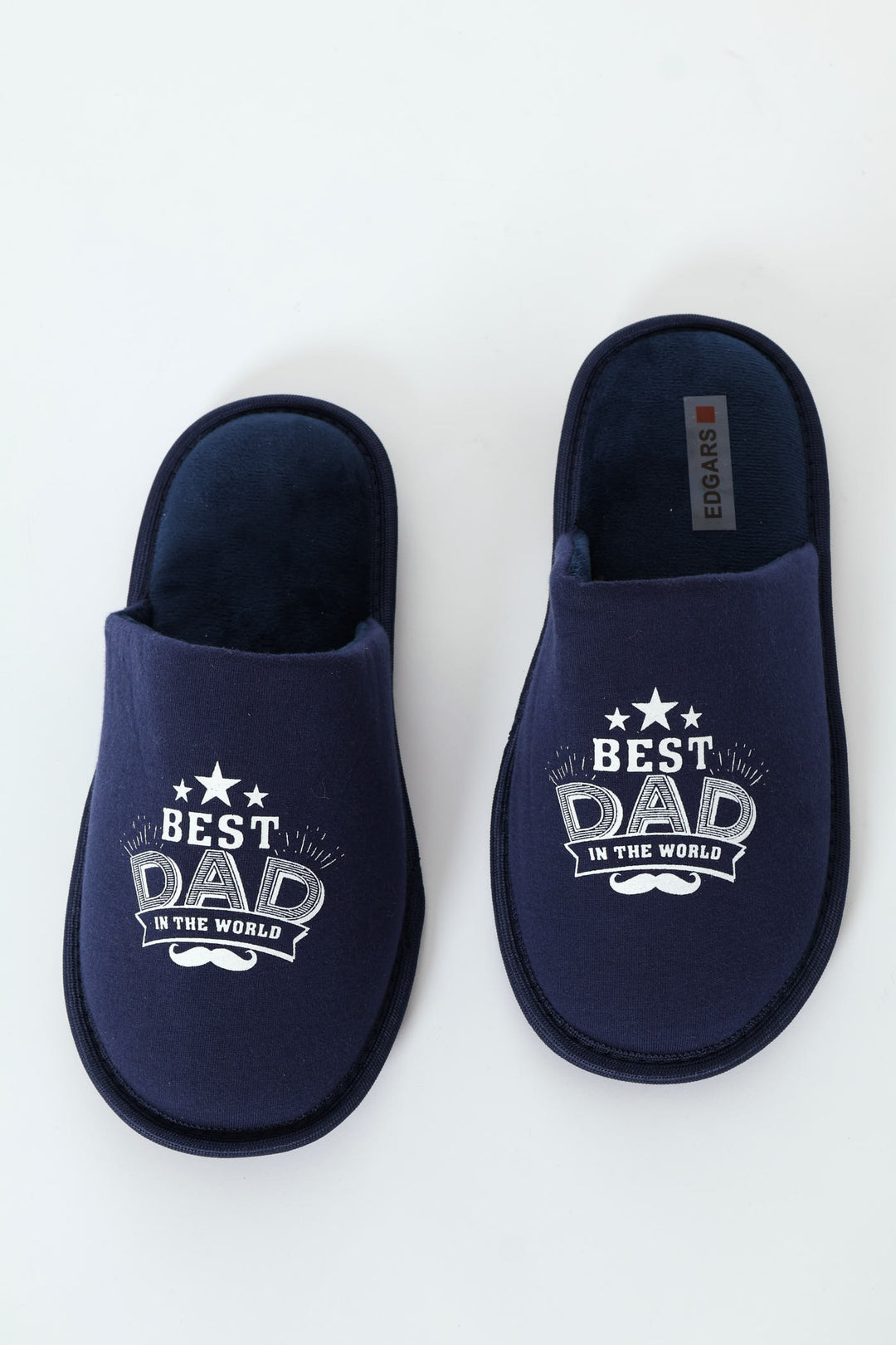 Best Dad Slogan Slipper - Navy