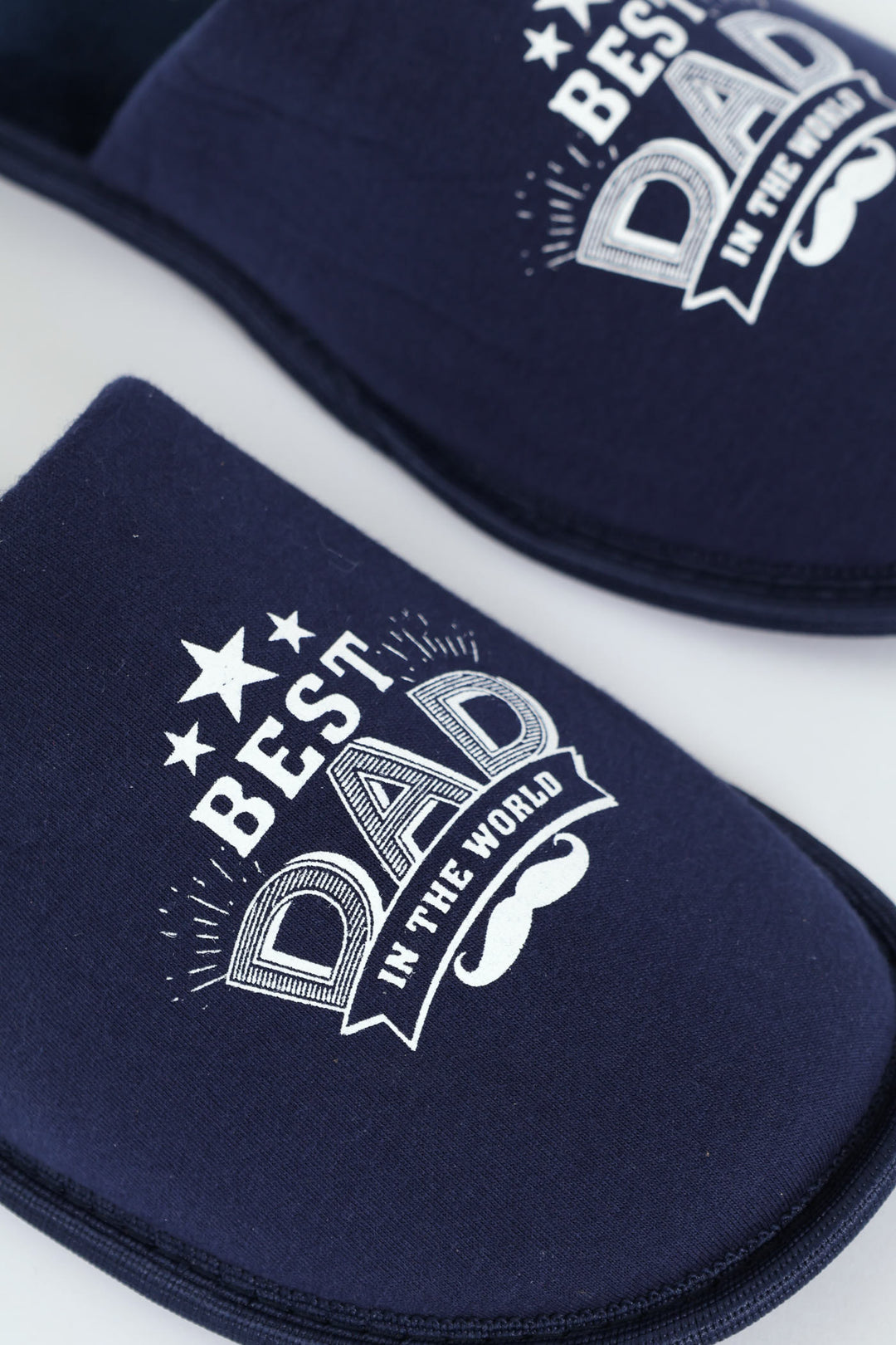 Best Dad Slogan Slipper - Navy