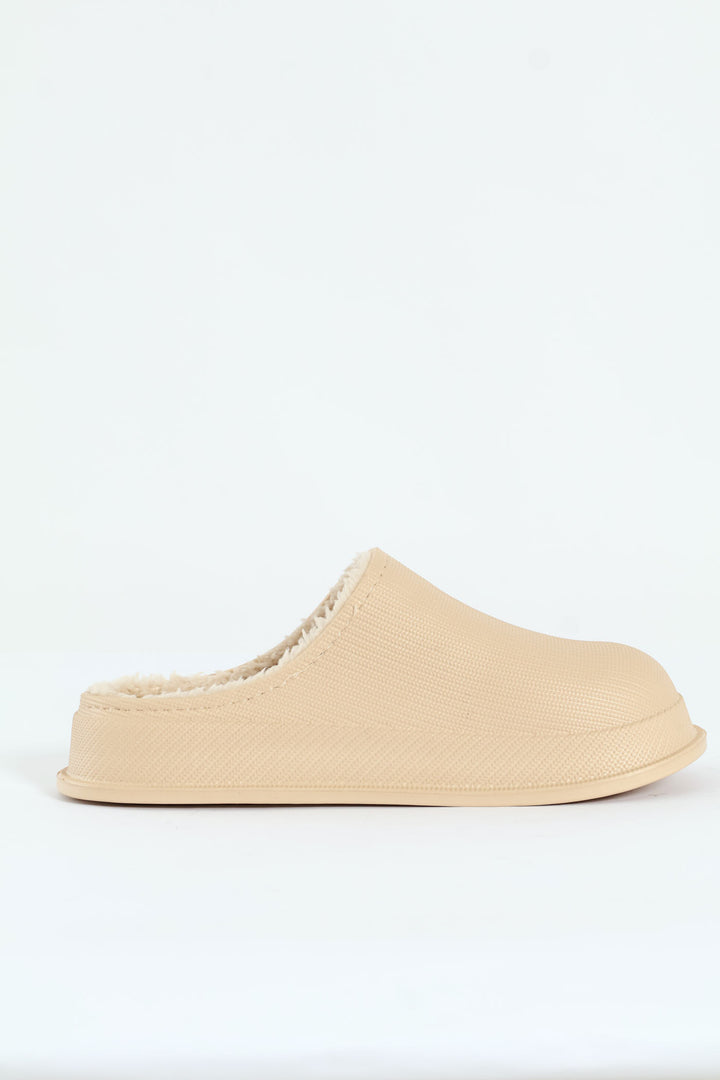 Open Back Clog Slipper - Stone