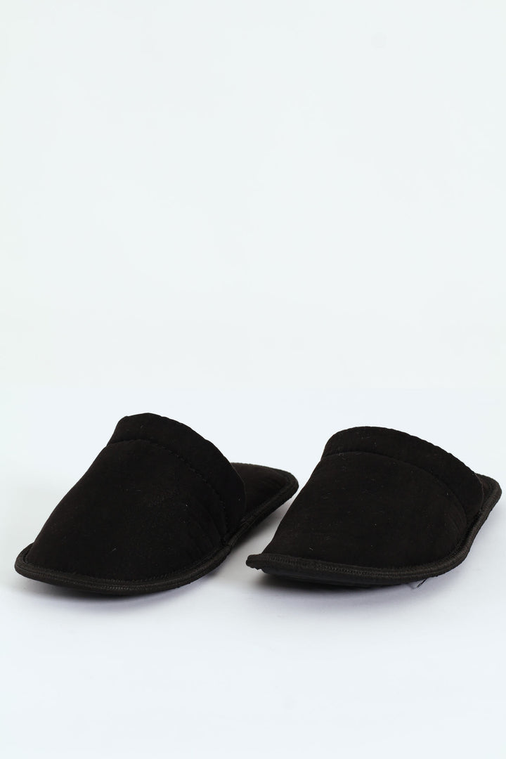 Basic Open Back Slipper - Black