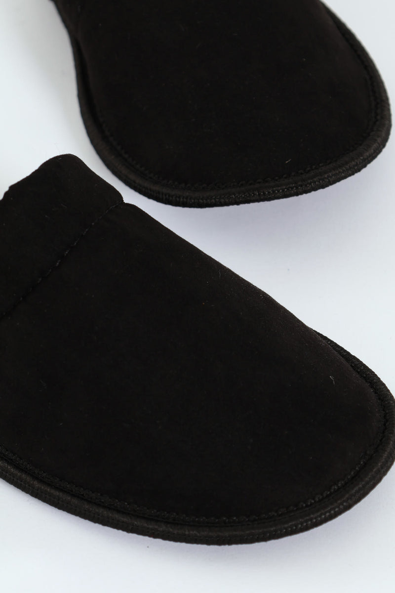 Basic Open Back Slipper - Black