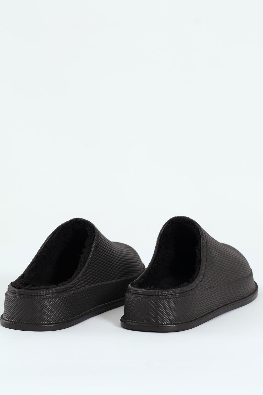 Open Back Clog Slipper - Black