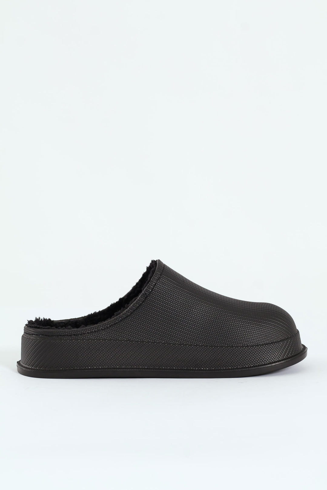 Open Back Clog Slipper - Black