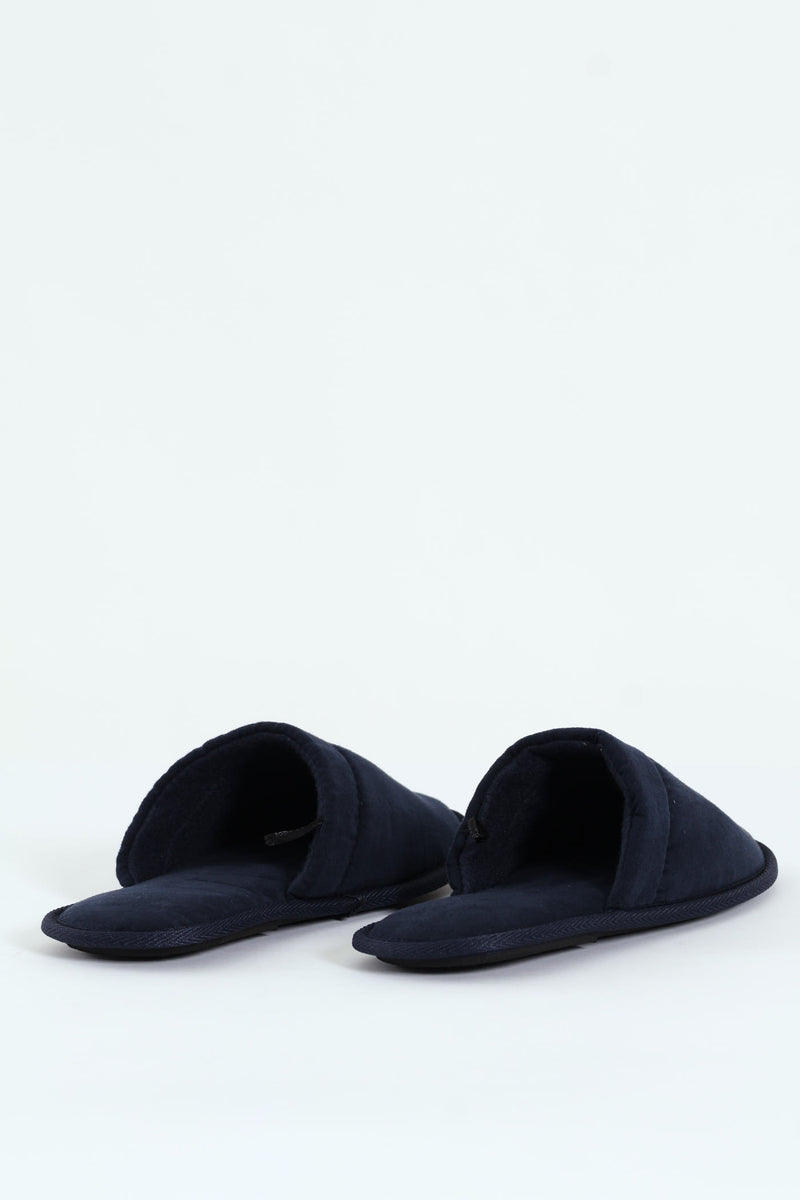 Basic Open Back Slipper - Navy