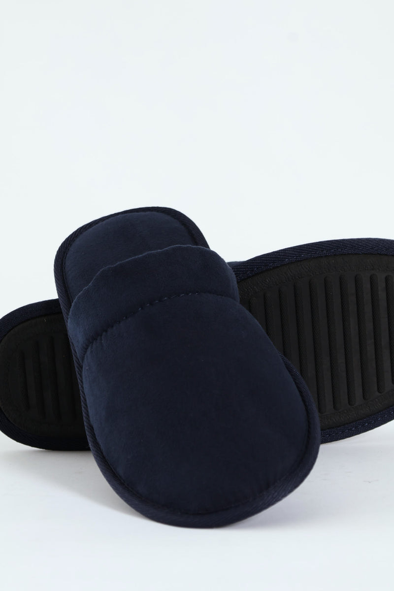 Basic Open Back Slipper - Navy