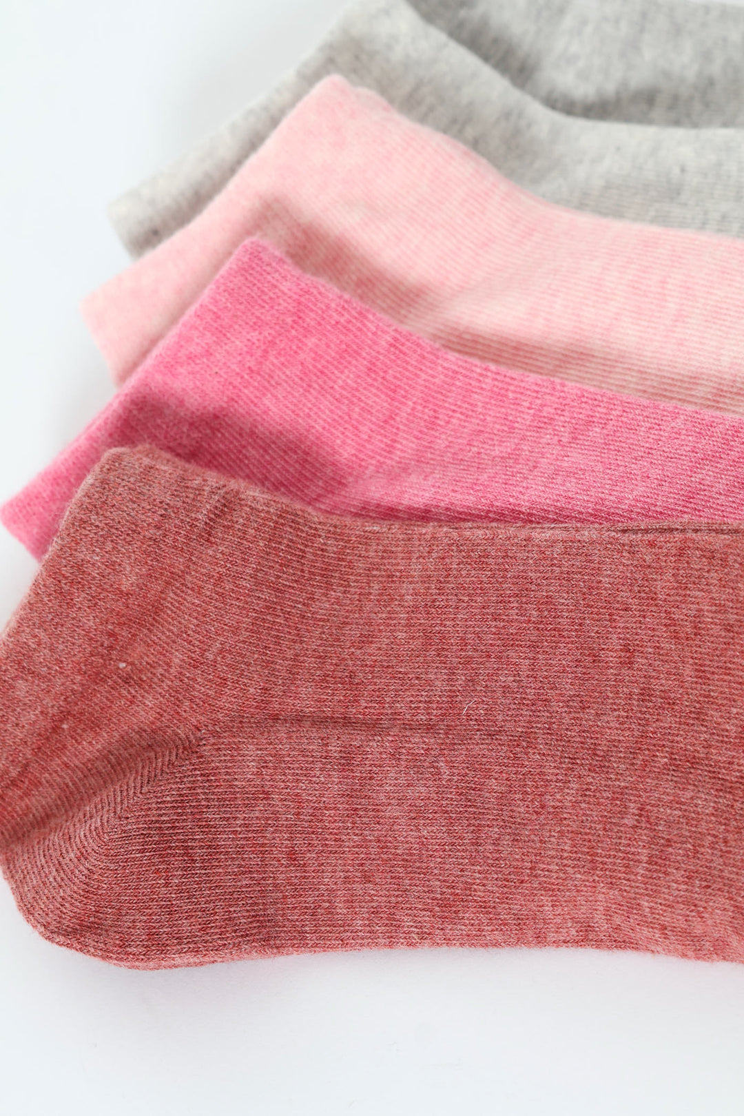 5 Pack Low Cut Fashion Socks - Red