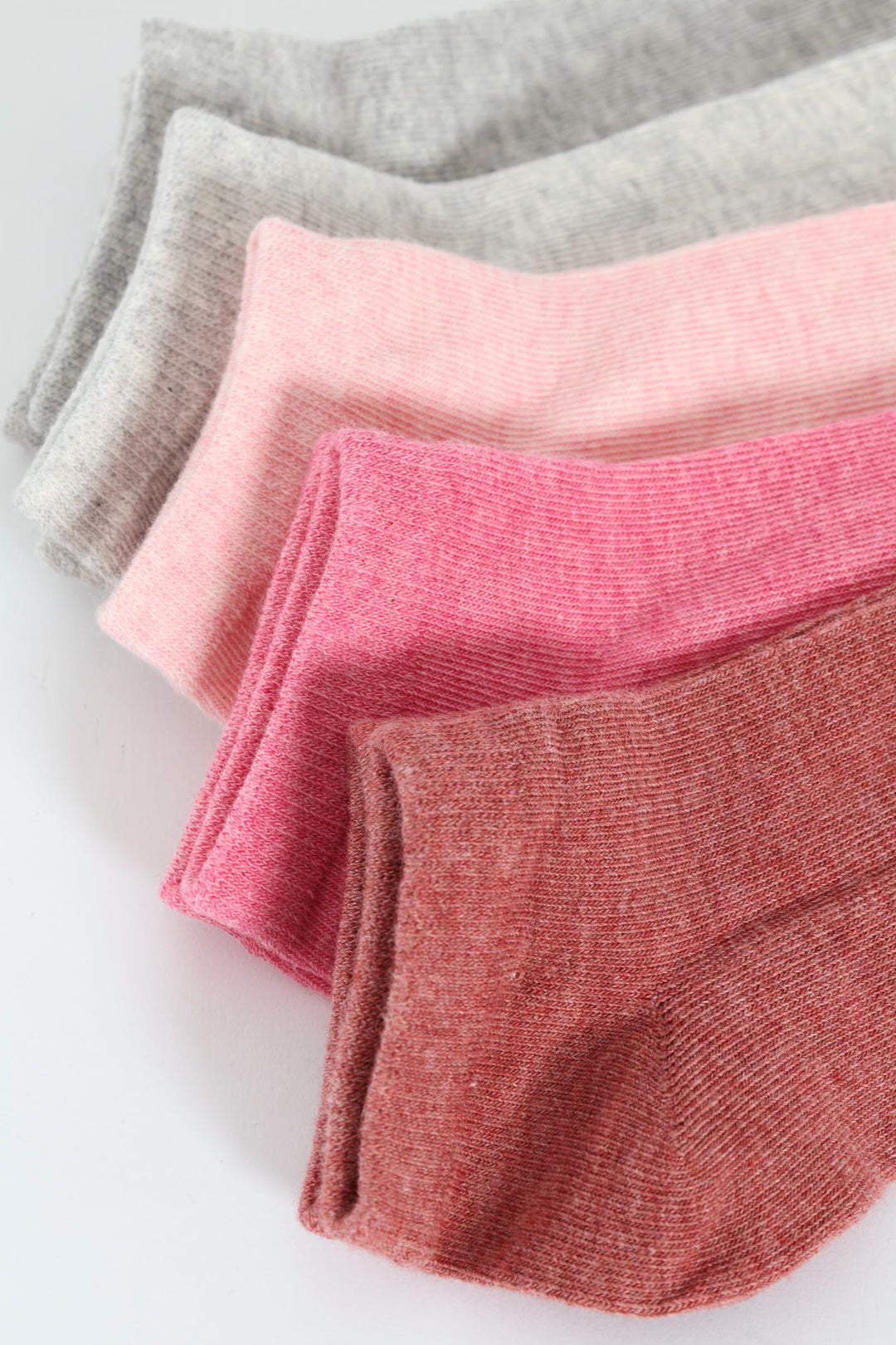 5 Pack Low Cut Fashion Socks - Red