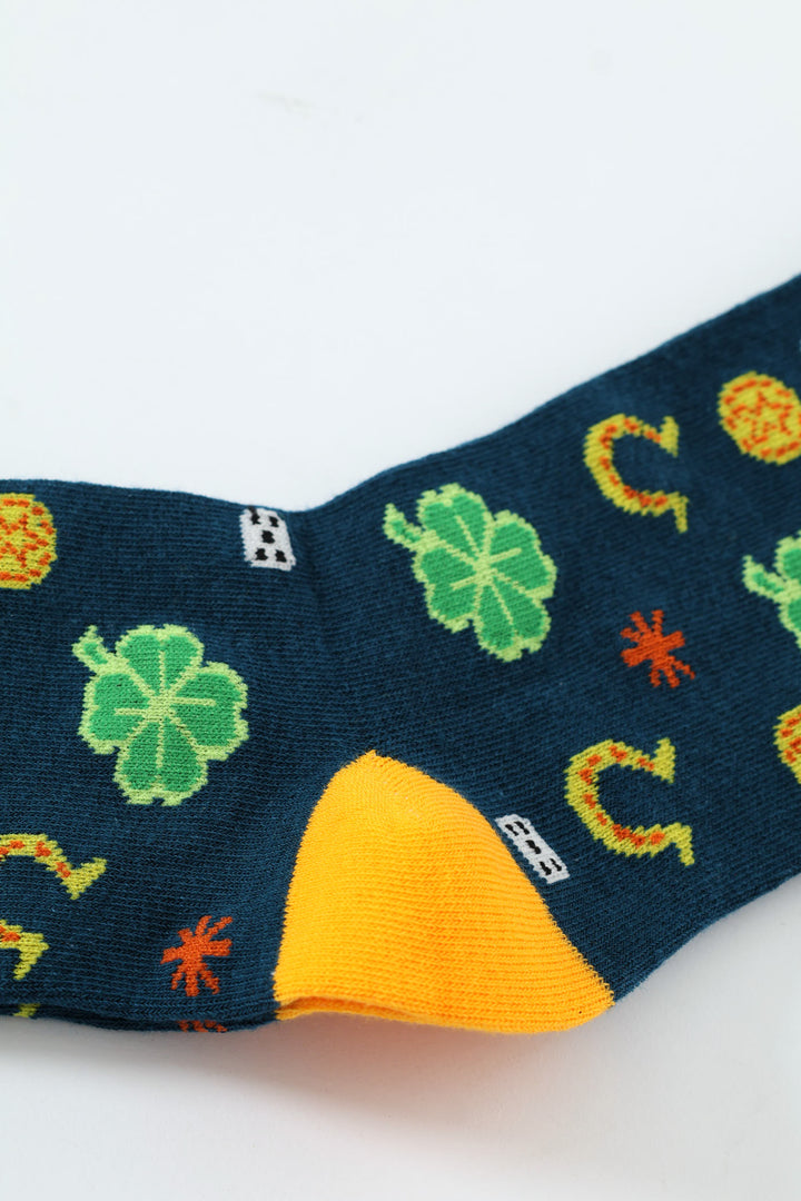 Single Anklet Lucky Socks - Green