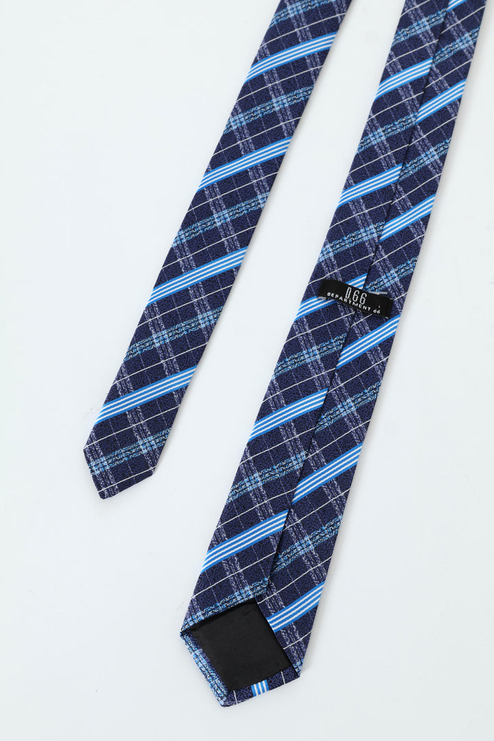Striped Tie - Navy