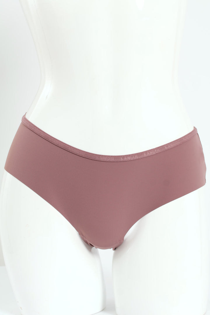 3 Pack Lazer Cut Boyleg Panties - Mocha/Pink/Off White