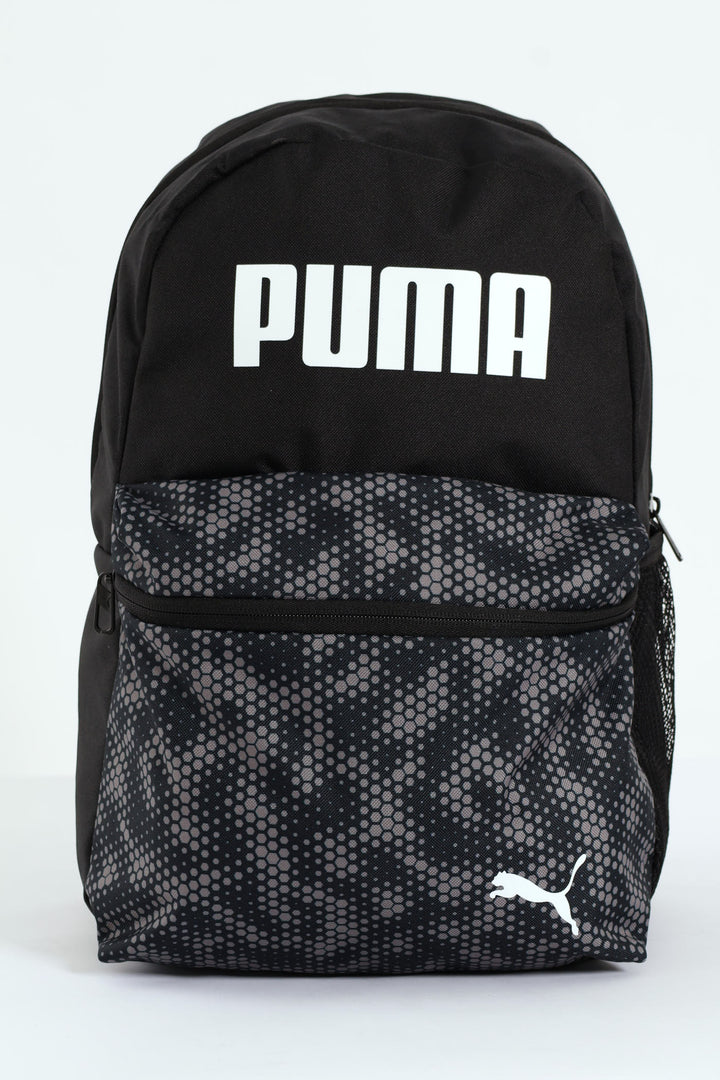 Phase Print Backpack - Black