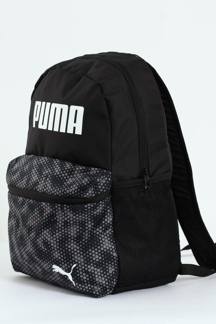 Phase Print Backpack - Black