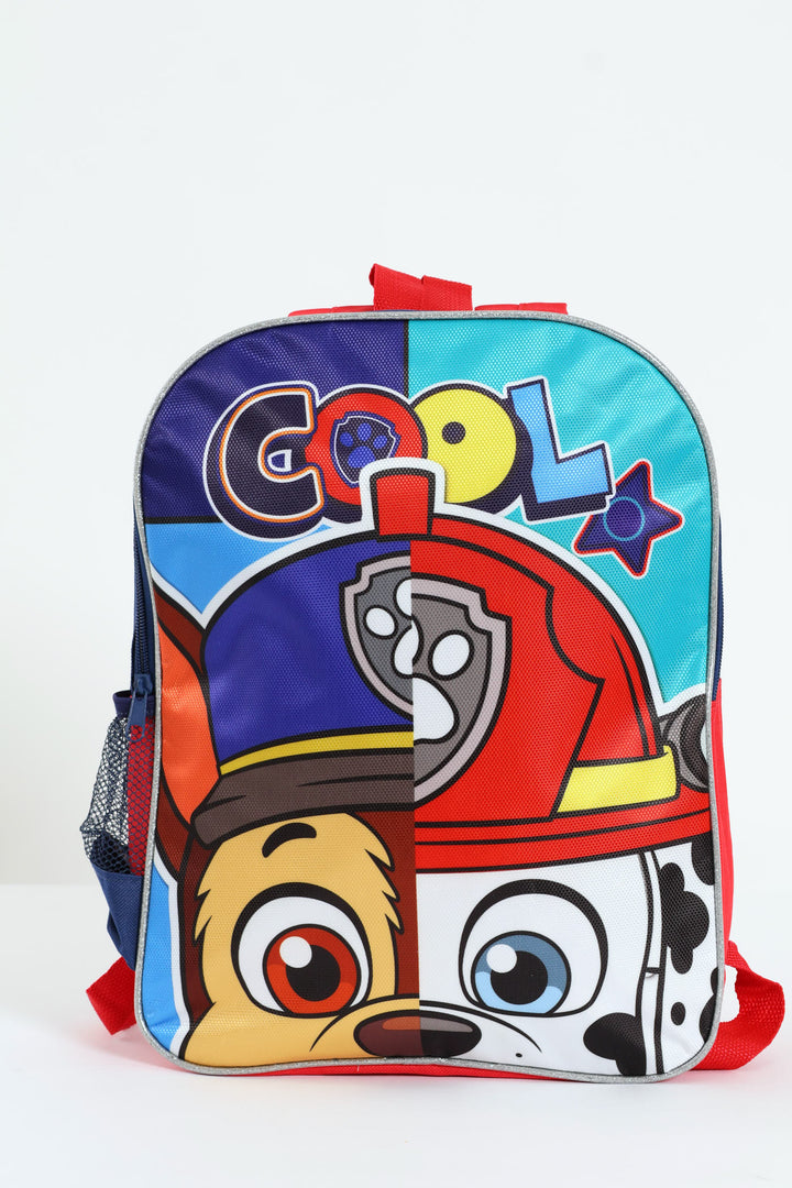 Pre-Boys Paw Patrol Double Backpack - Red