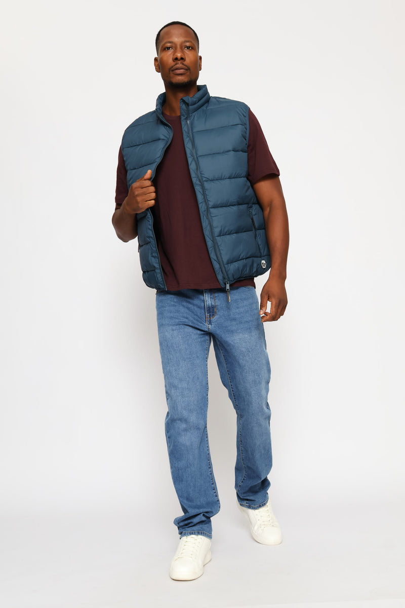 Fig Plain Crew Tee - Burgundy